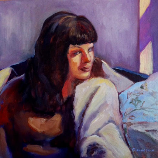 oil portrait of woman
