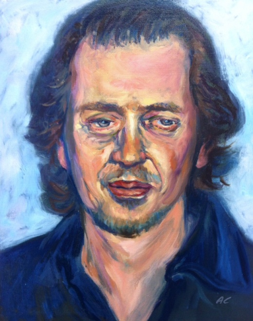 Oil painting of Steve Buscemi